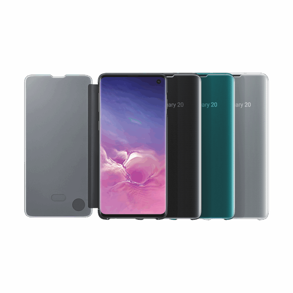 Capa de Telefone Clear View Protective para Samsung S10+