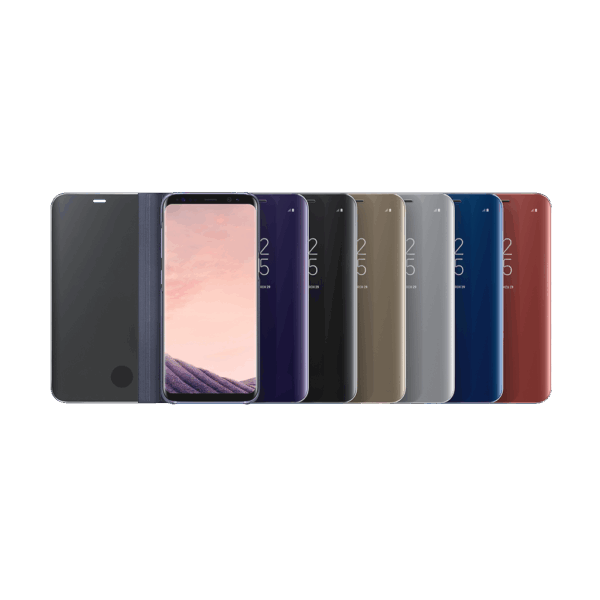 Capa de Telefone Clear View Standing Para Samsung Galaxy S8