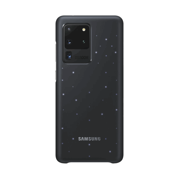 Capa para Telefone Led Cover S20 Ultra, Preta