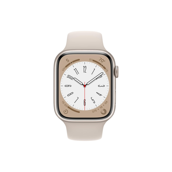 APPLE WATCH SERIES 8 GPS 41MM STARLIGHT ALUMINIUM CASE WITH STARLIGHT SPORT BAND