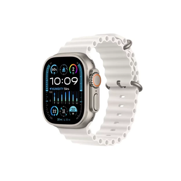 APPLE WATCH ULTRA 2 GPS + CELLULAR, 49MM TITANIUM CASE WITH WHITE OCEAN BAND