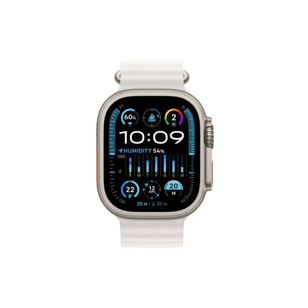 APPLE WATCH ULTRA 2 GPS + CELLULAR, 49MM TITANIUM CASE WITH WHITE OCEAN BAND