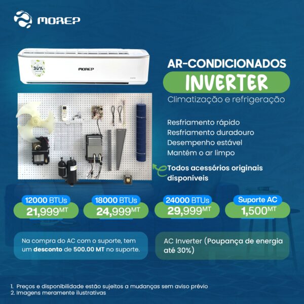 MRPAC12KINV - Morep Air Conditioner 12K BTU INV AC