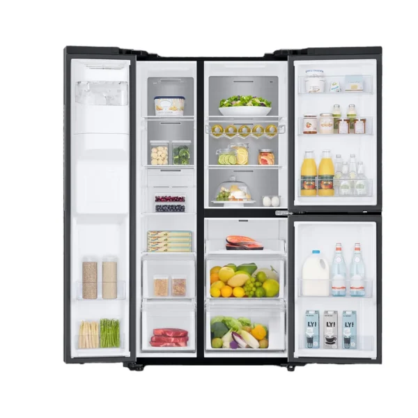 RS65R5691B4/FA - SIDE BY SIDE, 3 DOOR, PLUMBED WATER & ICE DISPENSER, GENTLE BLACK, 602L