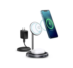 T575-F - CHOETECH MagSafe IPhone Magnetic Wireless Charger Stand 2 In 1 Fast Charing