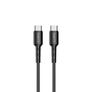 HV-CB6235 - HAVIT CB6235| Mobile Fast Charging 60W|Type-C To Type-C Cable |1.0M| Black