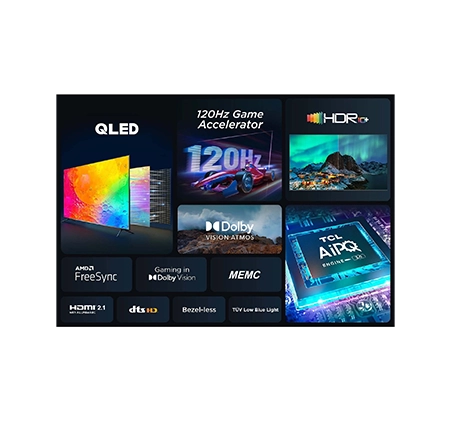 2 TCL65C645 - TCL 65 QLED | Series C |4K UHD | Google TV | Gaming TV | HDR10+|144Hz,VRR 11