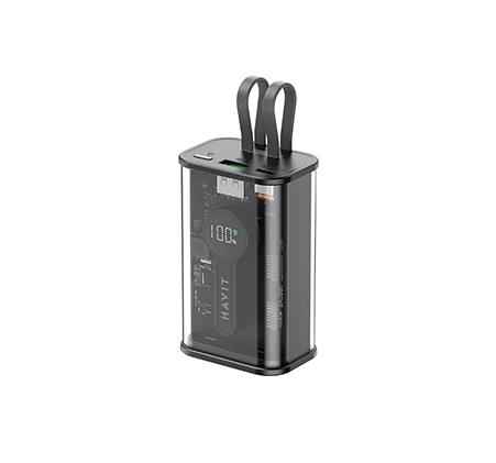 2 HV-PB94 - HAVIT PB94 | Fast Charging Power Bank 10.000mAh|3in1 Bulit In Cables |USB Micro