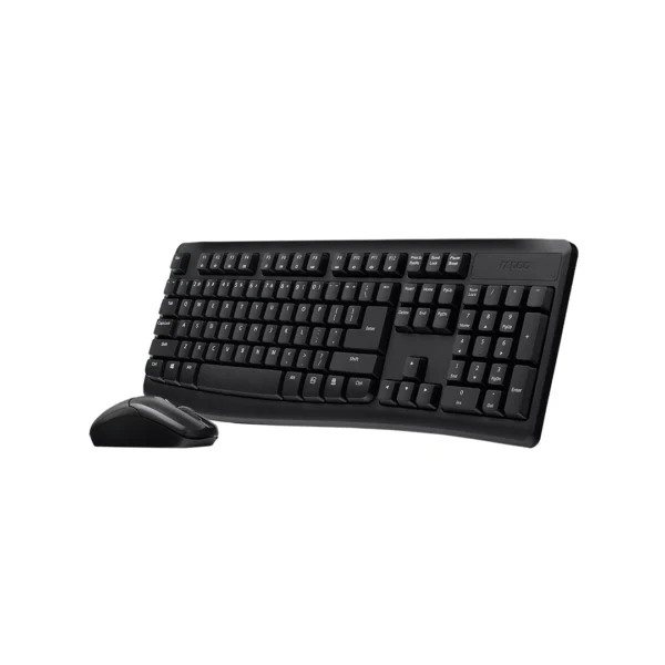 2 X1800PRO - Rapoo (Cambo) 2 4 GHz Wireless Optical Mouse & Keyboard Portuguess-Black