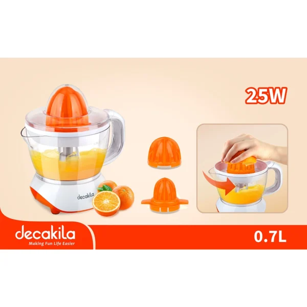 3 KEJC007W - DECAKLA Espremedor de Citrino Manual 25W