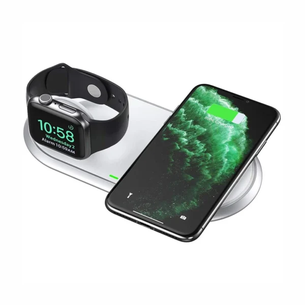 3 T317-WH - Choetech - 2in1 Fast Wireless Charger With Stand For Apple Watch