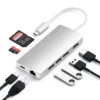 ST-TCMA2S USB-C THUNDERBOLT3 MULTI-PORT 8-IN1 ADAPTER 4K ETHERNET V2 SILVER