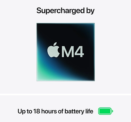 4 MC6T4 13-INCH MACBOOK AIR APPLE M4 CHIP WITH 10-CORE CPU AND 8-CORE GPU, 16GB, 256GB SSD - SKY BLUE