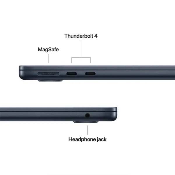 3 MW123 13-INCH MACBOOK AIR APPLE M4 CHIP WITH 10-CORE CPU AND 8-CORE GPU, 16GB, 256GB SSD - MIDNIGHT