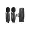 KR13 - Yesido - Double Wireless Microphone - Black