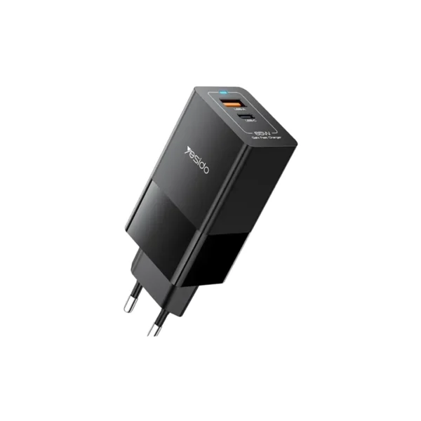 1 YC73 - Yesido - A+C 65W Home charger -EU - Black