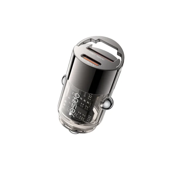 1 Y68 - Yesido - A+C 30W Mini Car charger - Black