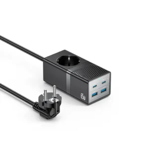 MC36 - Yesido - EU 65W Power Strip 1.5M - Black