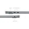 MRXN3 13-INCH MACBOOK AIR APPLE M3 CHIP WITH 8-CORE CPU AND 8-CORE GPU, 8GB, 256GB SSD - SPACE GREY