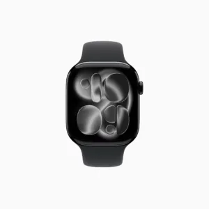 Apple Watch Series 11 GPS 46MM Jet Black Aluminium Case with Black Sport Band - M/L — imagem 2