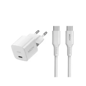 MO-DUO20CC-W Moov Duo Bundle 20W and USB-C Adapter