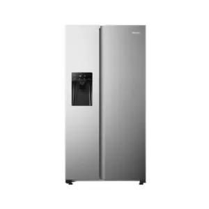 H690SS-IDL - Hisense Geleira 481L Side By Side C/Dispensador de Agua, Maquina Fazer Gelo