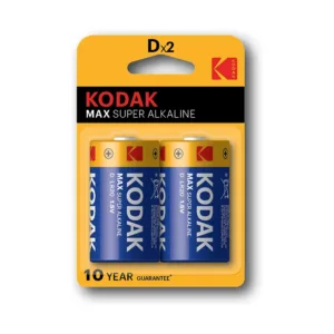 30952843 - Kodak Max alkaline D battery (2 Pack)