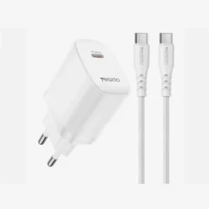 YC105 - Yesido - TC PD20W Home Charger US (C TO C cable)