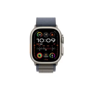 Apple Watch Ultra 2 GPS + Cellular, 49MM Titanium Case with Blue Alpine Loop - Medium