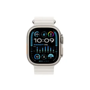 Apple Watch Ultra 2 GPS + Cellular, 49MM Titanium Case with White Ocean Band
