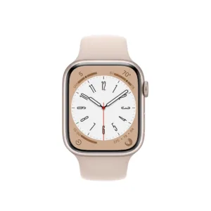 Apple Watch Series 8 GPS 45MM Starlight Aluminium Case with Starlight Sport Band — imagem 2
